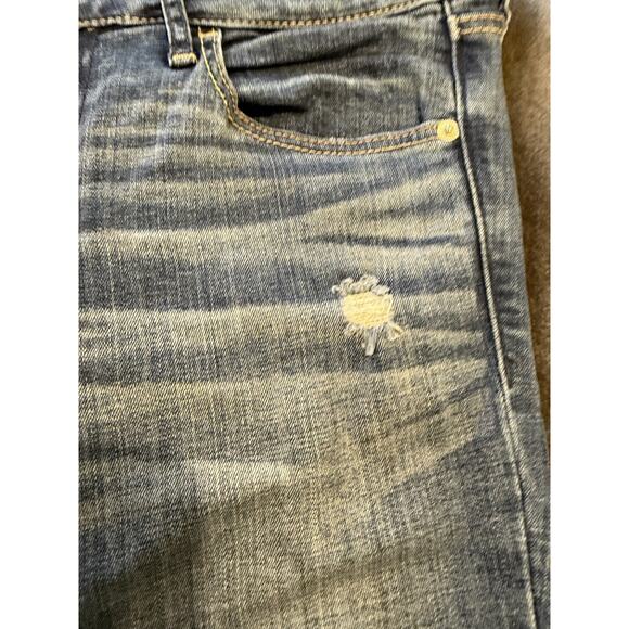Abercrombie & Fitch Jeans Womens 4R W27 L31 Blue Distressed Skinny Raw Hem - Picture 7 of 15